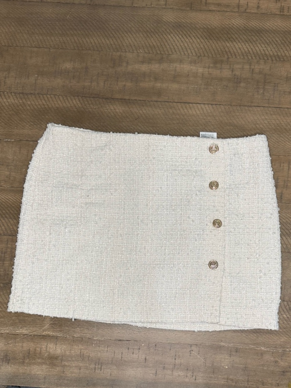 NWT H&M Ivory Miniskirt| Womens 14 - Picture 2 of 6